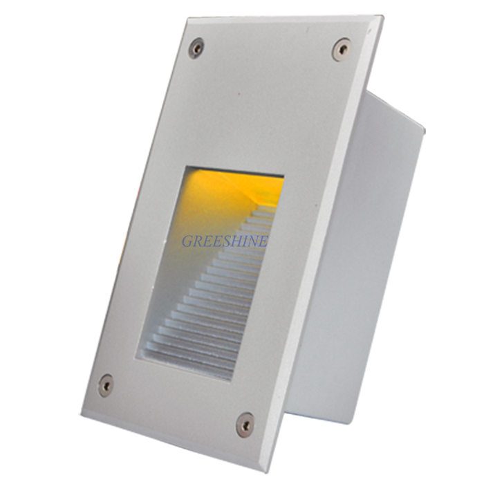 CE ROHS 2.5W 야외 Recessed 벽 램프 2.5W IP65 방수 LED 단계 빛 외관 LED 계단 빛 흰색 벽 Ligght 6 개/몫